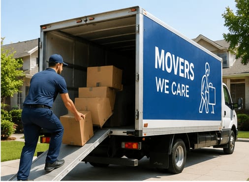 Lumio Movers professional team loading a moving truck in Auckland